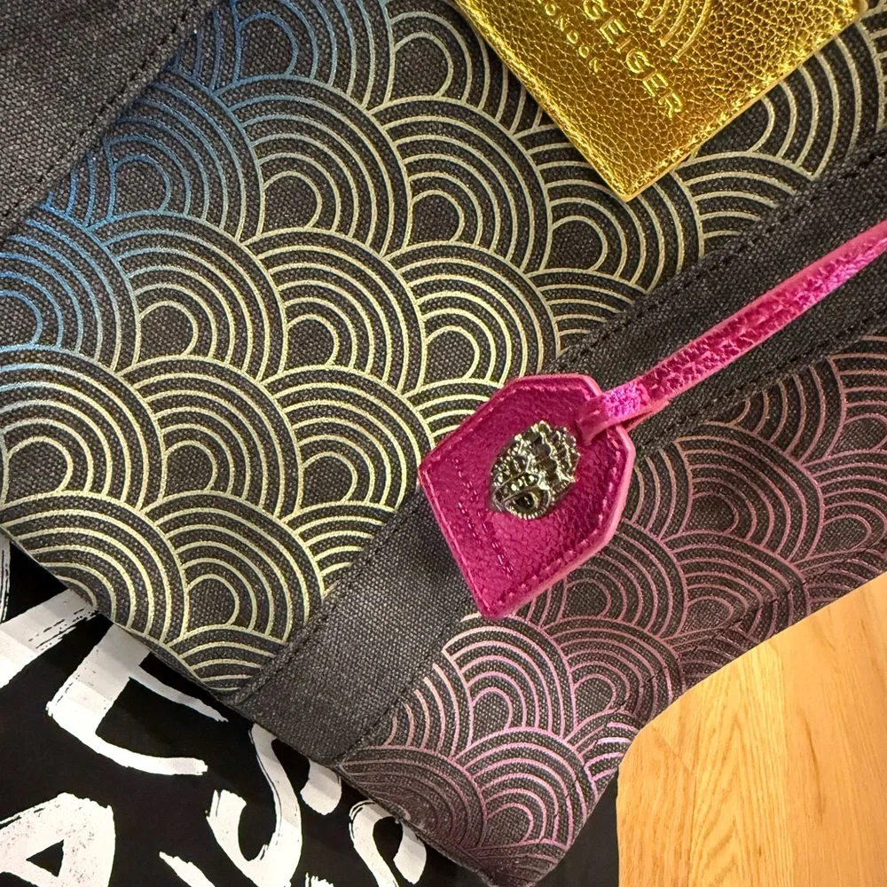 Kurt Geiger Rainbow Wave Tote with Black Accents - Picture 7 of 12